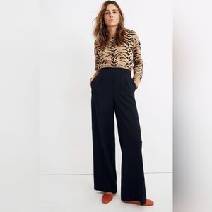 Madewell Huston Pull-on Full-length Pants Black Size XL